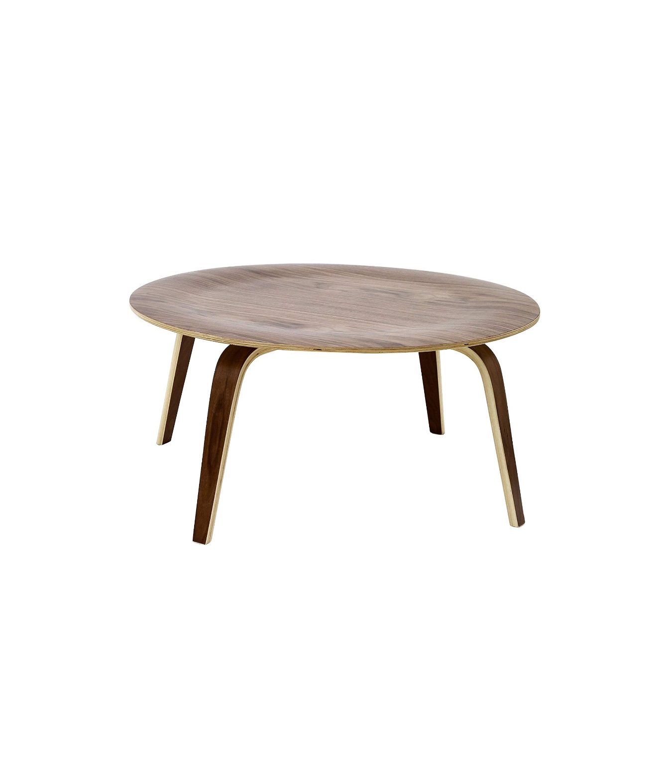 Solid Wood End Table with Metal Legs